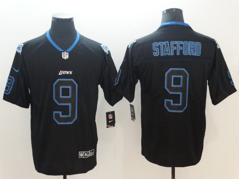 Men Detroit Lions #9 Stafford Nike Lights Out Black Color Rush Limited NFL Jersey->dallas cowboys->NFL Jersey